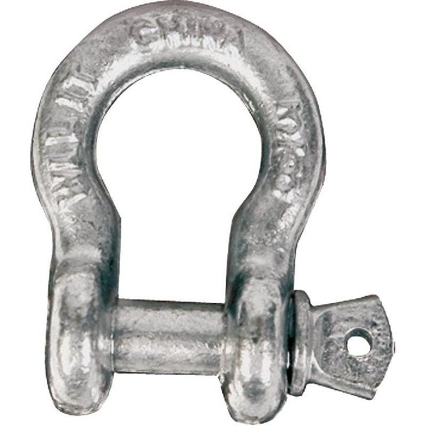 Koch Industries Anchor Shackle, 9500 lb Working Load, Carbon Steel, Galvanized 081503/MC652G